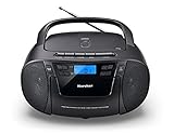 Karcher RR 5045 tragbares CD Radio (Boombox mit CD-Player, Kassette, UKW Radio, Netzbetrieb, USB &...