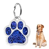 JchEnye Paw Print Dog Plaque (gravierbar) für kleine bis mittelgroße Hunde oder Katzen mit...