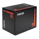 TREXO Jump Box Plyo Box Soft 3in1 Seiten 50 x 60 x 75 cm und Gewicht 30 kg Hergestellt Plyometrische...