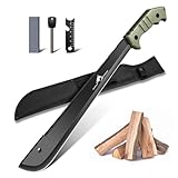 Purple Dragon Machete mit Säge und Scheide für Garten - Großes Messer Outdoor für Wald - Full...