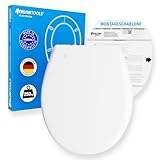 ATHLON TOOLS WC-Sitz mit Softclose, Oval, Quick-Release, Toilettendeckel mit Absenkautomatik,...