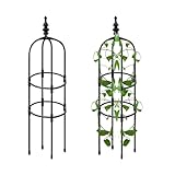 120 cm Ranksäule Metall ObeliskRankhilfe Rankgitter Rankturm Rankobelisk Rosenturm Metallstütze...
