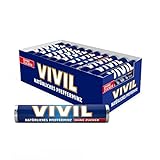 VIVIL Natürliches Pfefferminz Pastillen ohne Zucker | 30 Rollen x 28g