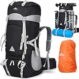 IGOLUMON Wanderrucksack 60L Herren Damen Trekkingrucksack Reiserucksack Großer Wasserdicht Wandern...