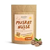 Muskatnüsse ganz – 15 Stück – ungemahlene Muskatnuss von Beachpeppers – intensiv &...