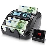 MUNBYN IMC51 Geldzählmaschine, Add+Batch/Value-Modus Geldscheinzähler, UV/MG/IR/MT-Erkennung, nur...