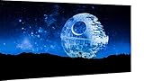 Magic Canvas Art - Bilder Star Wars Todesstern Film Leinwandbild 1- teilig Hochwertiger Kunstdruck...