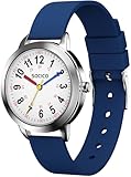 SOCICO Lernuhr Kinder Armbanduhr, 3ATM/30M wasserdichte Kinderuhr für Jungen Mädchen,Kinderuhr...