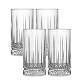 Premium Longdrinkgläser 4er Set – 460ml Gläser kristallklar – Spülmaschinenfest & stilvoll...