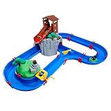 AquaPlay - Adventureland - Wasserbahn mit Berg, Turm und Stausee, Spieleset inkl. 2 Tierfiguren,...