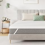 Novilla Matratzentopper 180x200 cm, 5 cm Höhe Kaltschaum H3 - Antirutsch, Waschbarer...