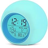 YouJabz Digitaler Wecker Kinder ohne Ticken für Jungen und Mädchen, Digital Alarm Clock mit...