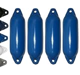 12skipper Bootsfender 4er-Set Majoni Fender Star 15 Langfender - blau