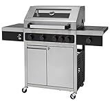 tepro Gasgrill Keansburg 4 SPECIAL EDITION in Edelstahl-Optik, 4 Brenner, POWERZONE,...