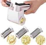 Azttior Käsereibe mit Kurbel, Parmesanreibe Trommelreibe mit 3 Edelstahl-Trommeln, Cheese Grater &...