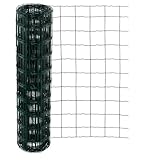 Garmix Gartenzaun Grün | Höhe 100cm | Maschenweite 100x100mm | Rolle 20 m | Verzinkter Draht + PVC