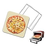 30,5 cm Pizzastein mit Gestell für Ofen und Grill Backen, Backstein-Set für Ninja OO101 8 in 1...