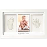 Baby Handabdruck und Fußabdruck Set – Gipsabdruck Baby Hand und Fuß für Neugeborene,...