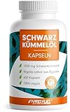 Schwarzkümmelöl Kapseln 400x VEGAN, 1000mg ägyptisches Schwarzkümmelöl Tag pro Tag, WICHTIG:...