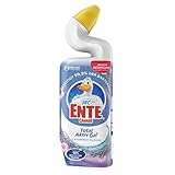 WC-Ente Total Aktiv Gel, Flüssiger WC Reiniger antibakteriell, Toilettenreiniger, Lavender Bloom,...