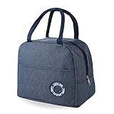 Hemiks Mini Kühltasche, 6L Tragbar Faltbar Lunchtasche für Schule Büro Picknick Reise