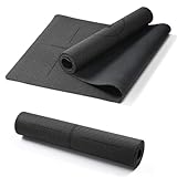 Groß Yoga Matte 190x68CM, 6MM Dicke Naturkautschuk TPE Pilates Matte Rutschfest...