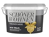 Schöner Wohnen 2,5 L. Trendfarbe New Black Matt, Wandfarbe, 20-30 m²