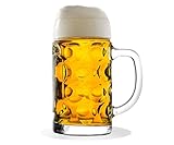 Stölzle Lausitz Bierkrug ISAR / 2er Set Bierkrüge 0,5 Liter/Stabiler Bier Krug/Biergläser 0,5...