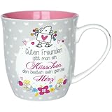Sheepworld Tasse Motiv Küsschen | Tasse mit Spruch, Porzellan, 60 cl | Geschenk Freunde,...