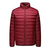 VaiKanhai Leicht Puffer Jacke Herren Stehkragen,Winterparka Ohne Kapuze,Unterziehjacke mit Taschen...