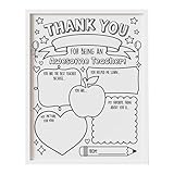 Monozoz Danksagungskarten für Schreiblehrer | Wertschätzungskarten für Lehrer | Anerkennungskarte...