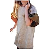 Modisches Sommerkleid für Kleinkinder Kleinkind Mädchen Kleid Kurzarm Sommer Mode Patchwork Farbe...