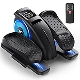 MERACH Mini Ellipsentrainer, Untertisch Elektrischer Crosstrainer mit Fernbedienung, Display, 12...