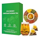 Detox tee, Gesundheitstee zur Leberentgiftung mit Goji & Chrysanthemen – Chinesischer Kräutertee...