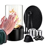 Ahuuen Mini Kamin Für Die Tischplatte - Alkoholbetriebener Kamin,Tischwärmer Für Das...