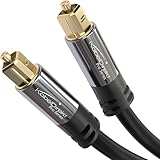 KabelDirekt – TOSLINK-Kabel, optisches Audiokabel – 2 m – Glasfaserkabel für Soundbar...