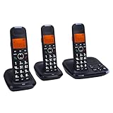 Annadue Schnurloses Telefon mit Anrufbeantworter, Erweiterter Anrufblock, Lautstärkerei,...