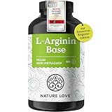 NATURE LOVE® L-Arginin Base mit Citrullin - 365 Kapseln - Hochwertiges pflanzliches Arginin in BASE...