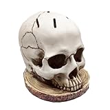 ETUCYNG Schädel Messerblock Schädel | Gruseliger Halloween-Messerblock – Skelett-Messerhalter,...