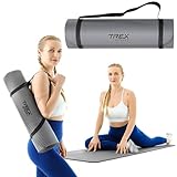 TREX SPORT Gymnastikmatte extra dick und weich | Fitnessmatte 180x60x1cm mit Tragegurt | Yogamatte...