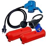 CEE Adapter Kabel Stecker Winkelkupplung Schutzbox Set Camping Zubehör Boot Wohnmobil Wohnwagen...