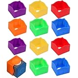 Queue-Kreidehalter, 12 x mehrfarbige Billard-Kreideaufbewahrung, Schokoladenpulverkappe,...