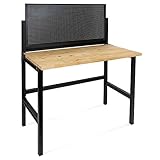 HEMMDAL Werkbank | klappbar | 150 kg Tragkraft | HxBxT 142 x 121,5 x 64,6 cm | 2,5 cm Starke...