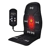 Oamger Massagesitzauflage, Massageauflage mit Wärme und Vibration, 8 Massagefunktionen, 7...