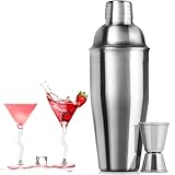 Cocktail Set 25 oz / 750 ml, Cocktail Shaker Edelstahl Cocktail Shaker Mixer Eingebautes Barkeeper...