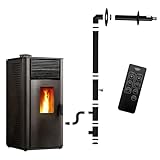 Anita Pelletofen wasserdicht 15 kW schwarz Sannover + Komplettset