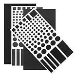 VANZACK 4 Bögen LED Lichtblockierungsaufkleber Selbstklebend PVC Dimmbare LED Filter Kompatibel...