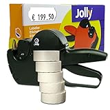 Preisauszeichner Set Jolly C8 inkl. 5 Rollen 26x12 Preisetiketten - weiss permanent | MHD...