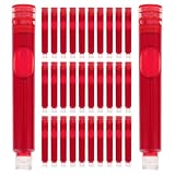 KICHOUSE 50 Stück Tintenpatronen für Füllfederhalter Rot 34mm Nachfüllung für Kalligraphie und...