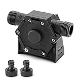 WORKEASE 3000 L/H Bohrmaschinenpumpe, Akkuschrauber Pumpe mit 2 Stück 3/4 Zoll Schlauchanschluss,...